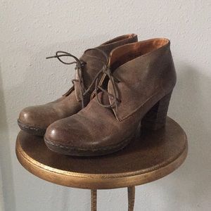 Leather ankle booties by Born